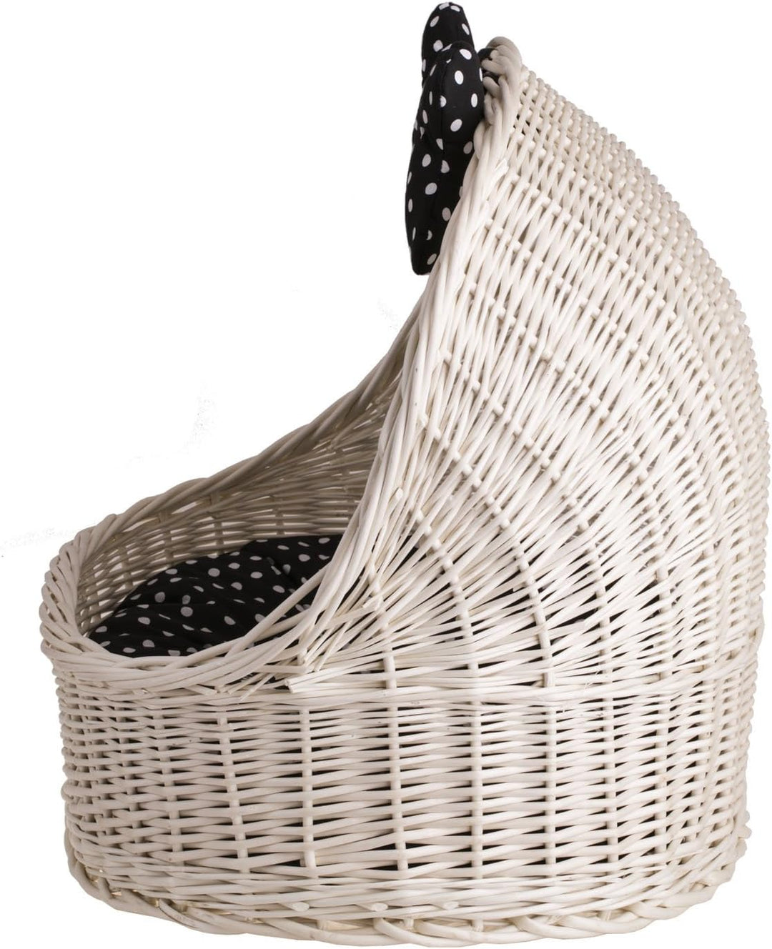 Cremefarbene Tierhütte aus Weide Cremefarben_beige, Cremefarben_beige