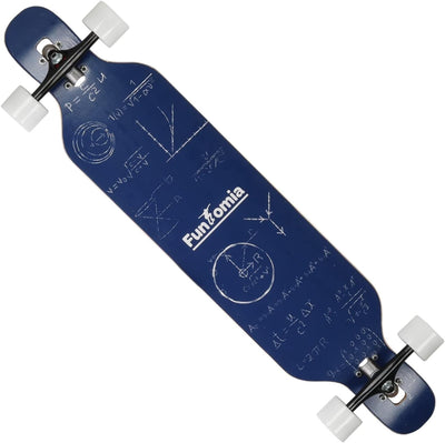 FunTomia Longboard mit 3 Flex Stufen Drop Through Cruiser Komplettboard Mach1 Speed Kugellager T-Too