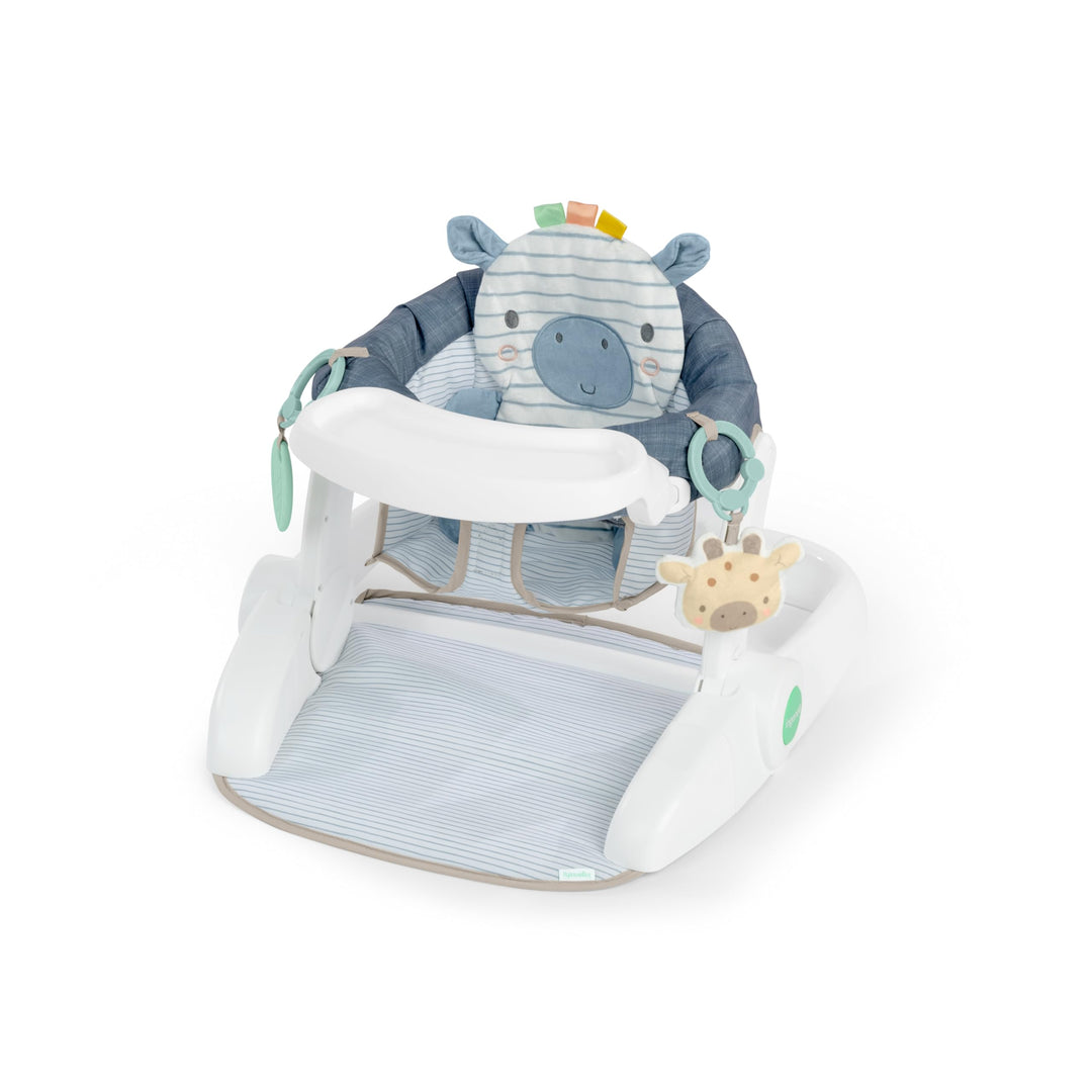 Ingenuity Prop Spot Sitzlernsitz Bodensitz für Baby, abnehmbares Tablett, 2 verknüpfbare Spielzeuge,