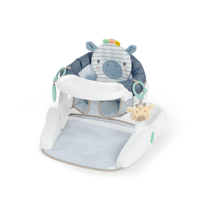 Ingenuity Prop Spot Sitzlernsitz Bodensitz für Baby, abnehmbares Tablett, 2 verknüpfbare Spielzeuge,