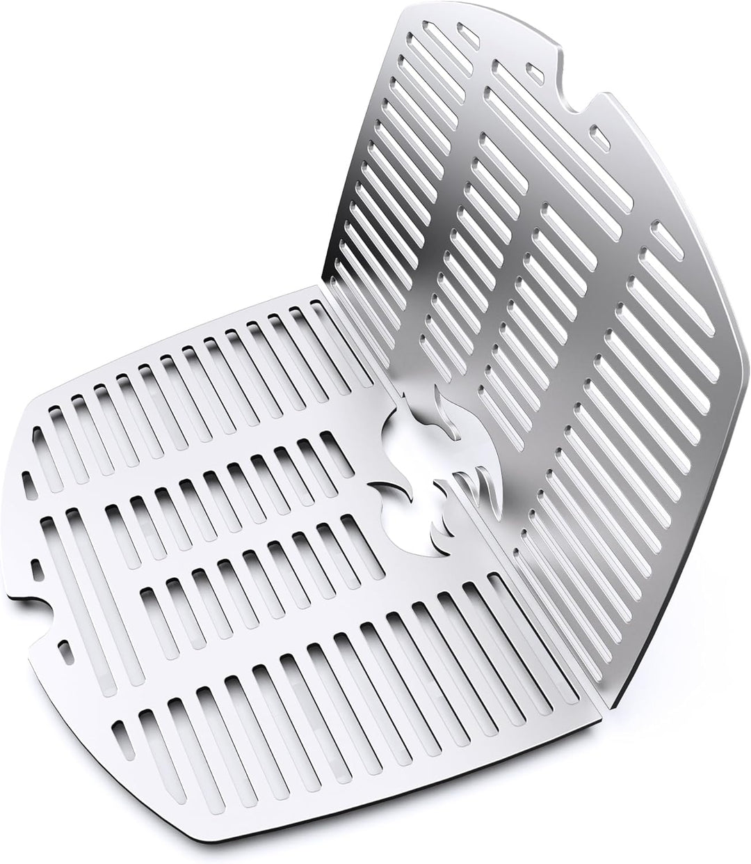 teileplus24 GRE-1-Q2 Grillrost Komplett Set aus V2A Edelstahl kompatibel mit Weber Q200 | Q220 | Q26