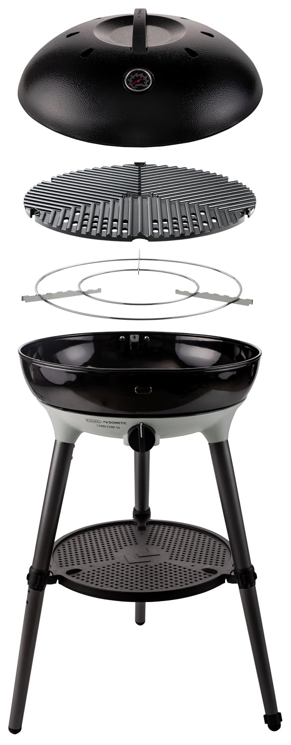 CADAC - Carri Chef 50 BBQ - Tragbare Grills - Automatische Zündung - Inkl. Tragetasche - Campingplat