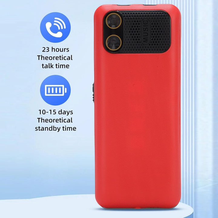 Fockety 4G -Handy für Senioren, 2,6 -Zoll -HD -Bildschirm Dual SIM -Mobiltelefon für ältere Menschen