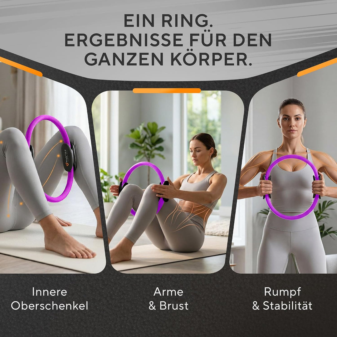 MANTRA SPORTS Pilates Ring Fit Fitness Ring Beckenbodentrainer für Frau &amp; Männer, Beckenboden Traini