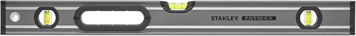 Stanley FatMax Wasserwaage (60 cm, Hohlprofilwasserwaage, vertikale / horizontale Libelle) 0-43-624,