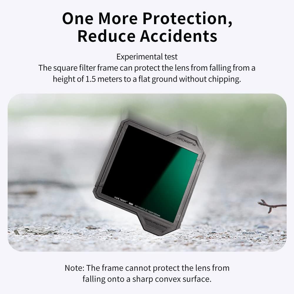 K&F CONCEPT Nano X-PRO Filterschutzrahmen Filterzubehör für 100 * 100mm Rechteckfilter(2 Stück) 100x
