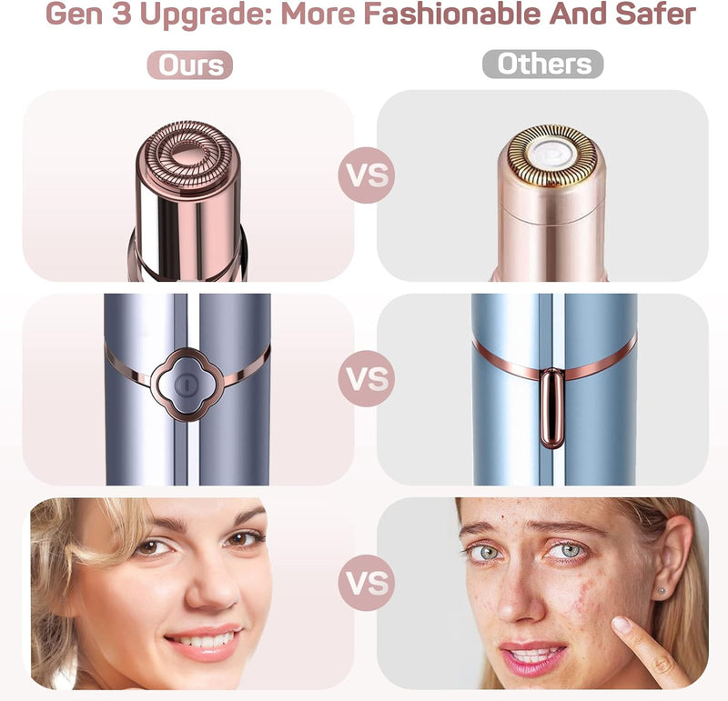 Gesichtshaarentferner für Frauen (2023) - GURELAX Flawless Gesichtshaarentferner Damen Damenrasierer