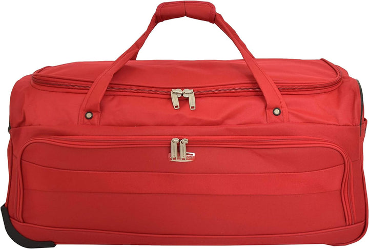 Gross Reiseduffle 28" Wheeled Reisetasche Weiches Leichtgewicht Gepäck Trolley Bag - Marco (Rot), Ro