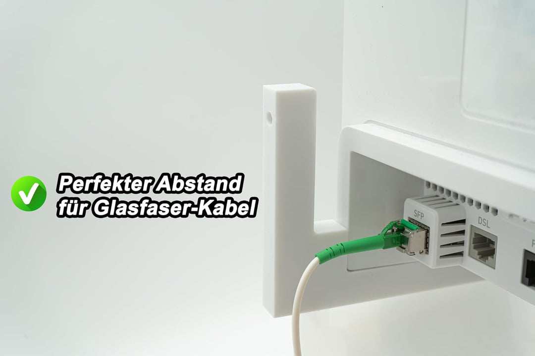 Wandhalterung Halter für Fritz!Box 5690 Pro – Halterung aus Kunststoff für Fritzbox 5690 Pro Fiber R