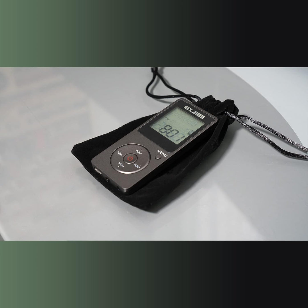 ELBE RF95 AM-FM Digitalradio, sportlich, Schwarz