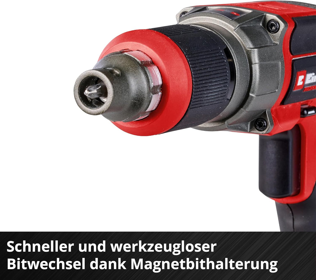 Einhell Professional Akku-Trockenbauschrauber TP-DY 18 Li BL + Magazine Power X-Change (18 V, Brushl