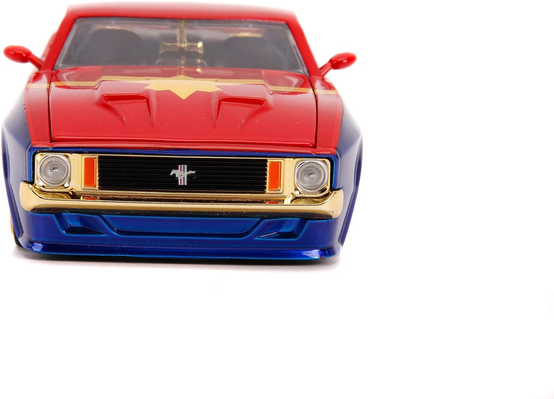 Jada Toys 253225009, 1973 Ford Mustang Mach, Spielzeugauto, Türen, Kofferraum, Motorhaube zum Öffnen