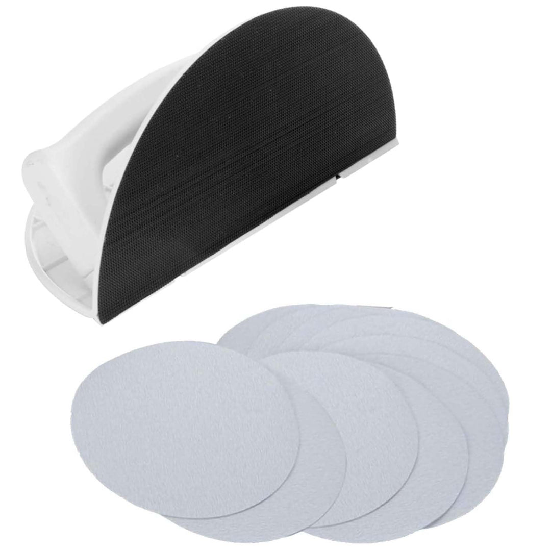Semi-Circular Angle Sanding Sandpaper Tool, FORMVERSITY Selbstklebendes Schleifpapier Schleifwerkzeu