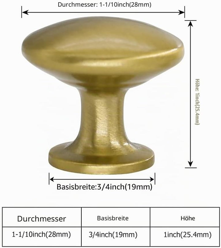 LONTAN 20 Stück Möbelknöpfe Gold Küchenknöpfe Schrankknöpfe Türknopf Gold Schrankknöpfe Vintage Schu