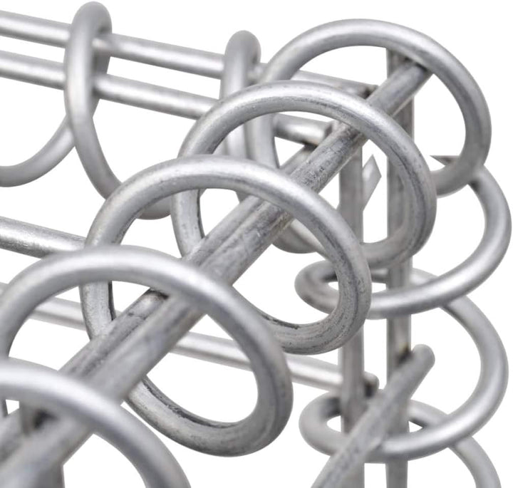 WIFESE 50x50x50 cm Würfel Gabionen Hochbeet Gabionenwand Steinkorb Gabione Gartenzaun Gabionenkorb G