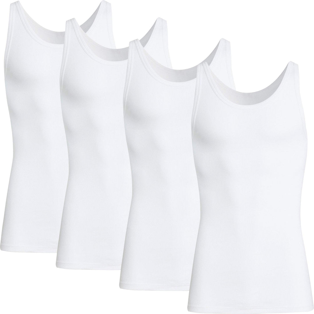 con-ta Herren-Unterhemd 4er-Pack Doppelripp, 5