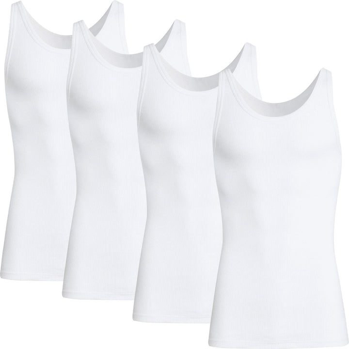 con-ta Herren-Unterhemd 4er-Pack Doppelripp, 5