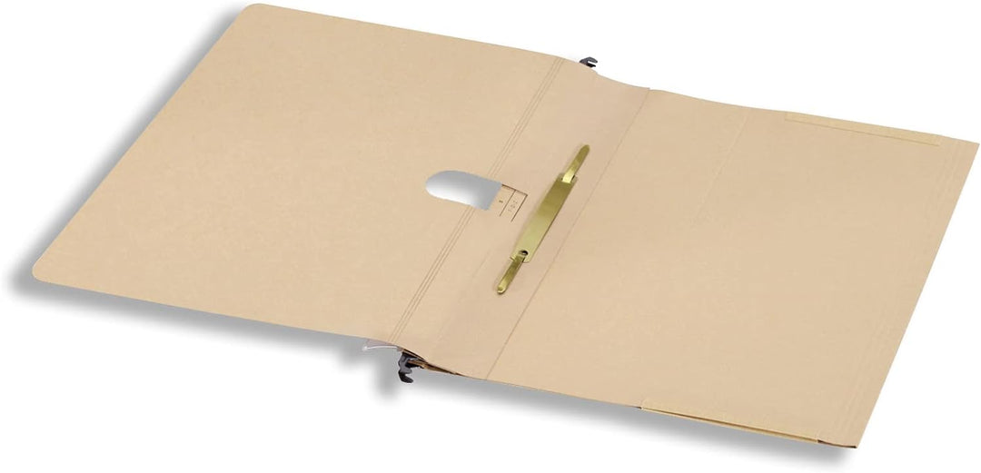 Elba Taschenhefter A4, Hängehefter und Tasche, Recycling-Karton, naturbraun, 25 Stück 25er Pack Tasc