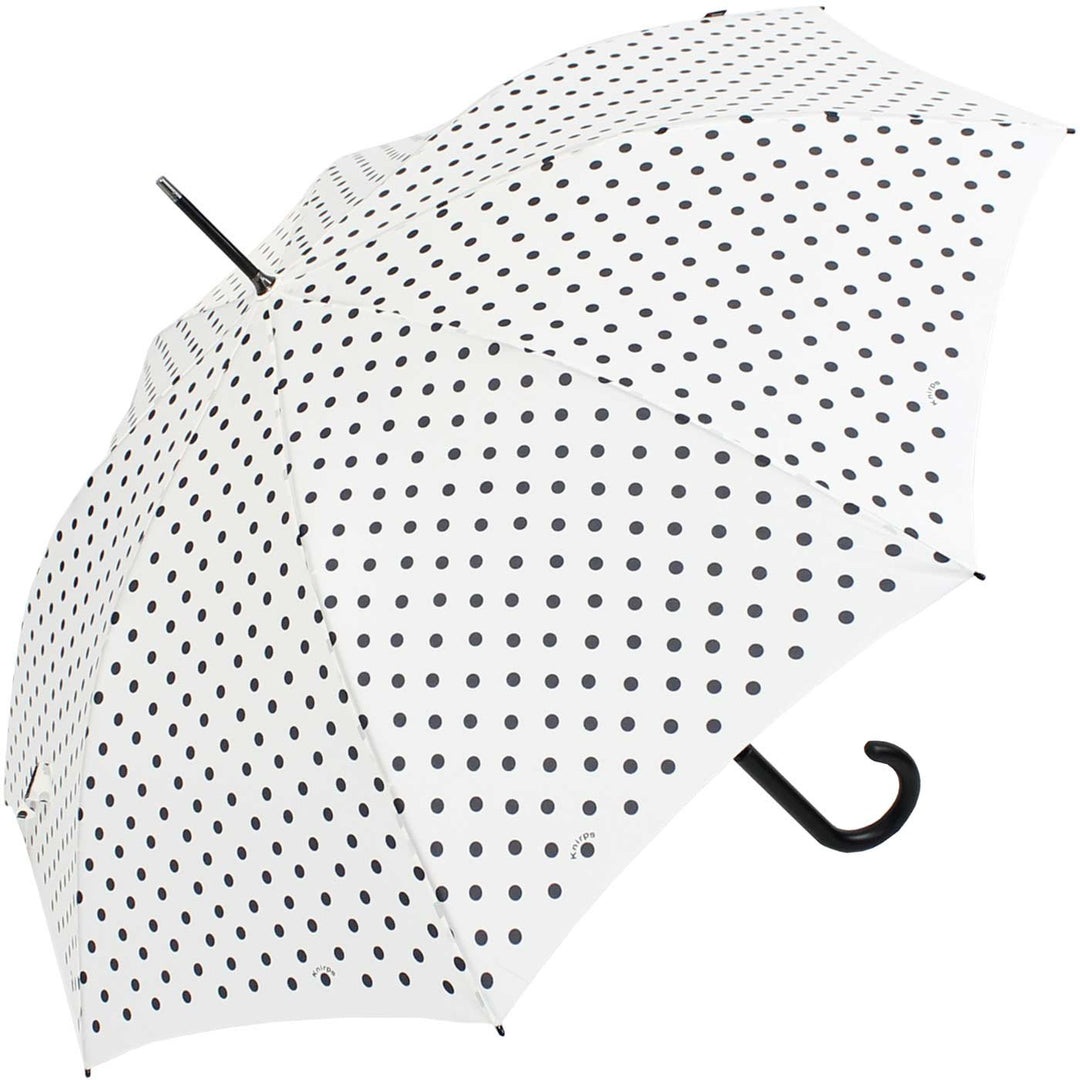 Knirps Stockschirm Damen Automatik Polka dots - White-Black, White-black