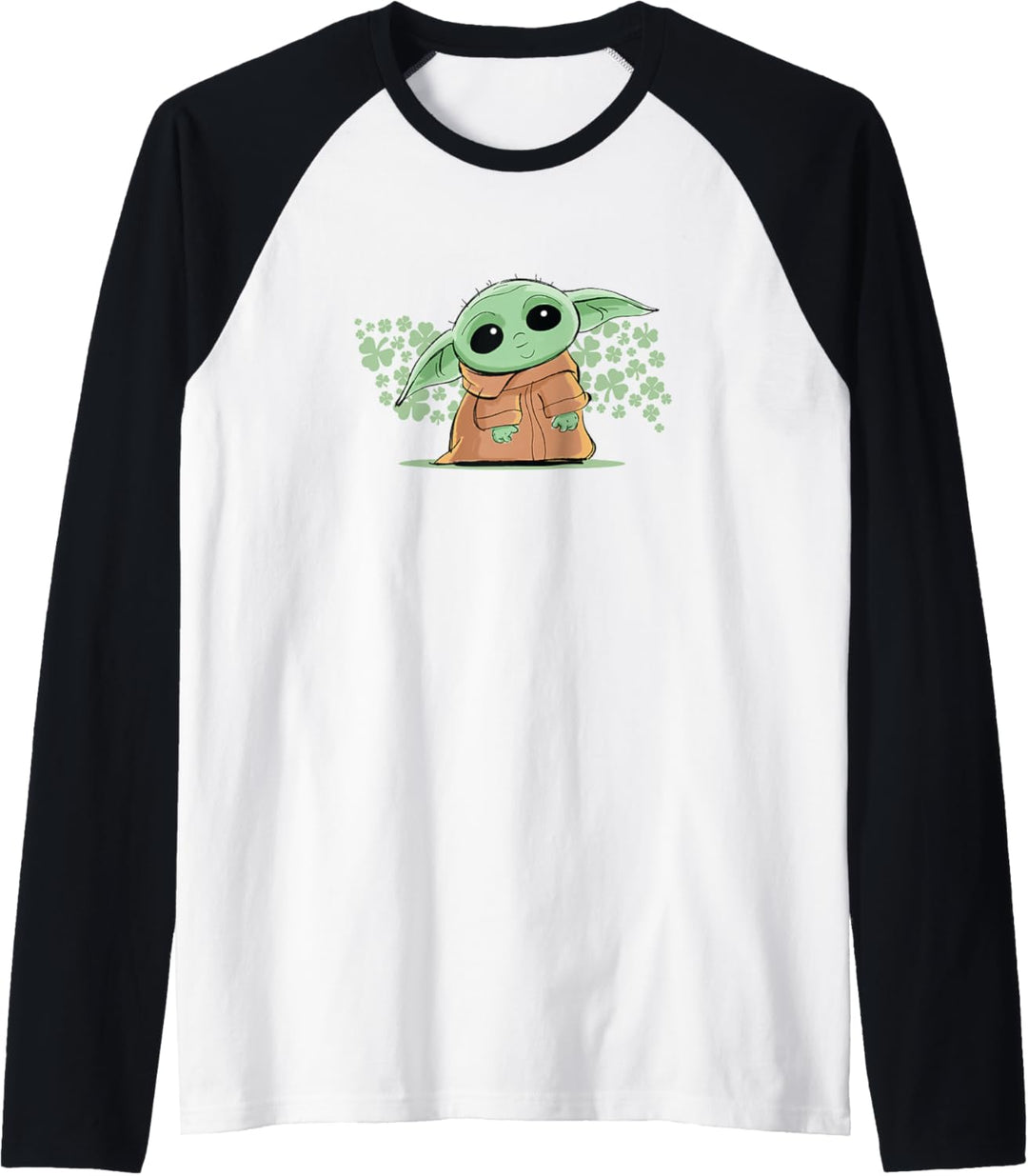 Star Wars The Mandalorian The Child Green St. Patrick's Day Raglan