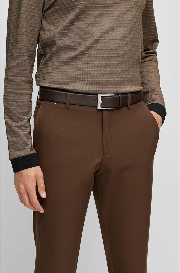 BOSS Herren Barnabie Gürtel 80 New - Dark Brown203, 80 New - Dark Brown203