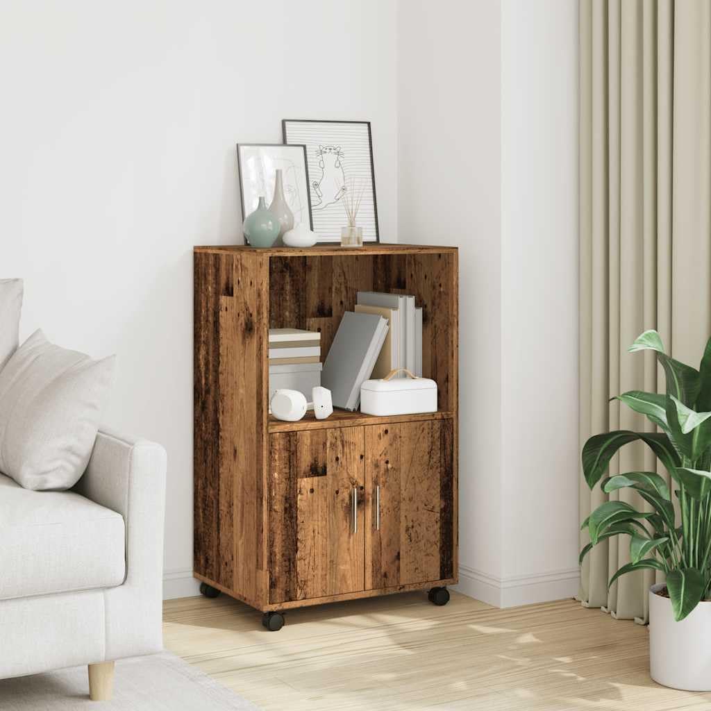 vidaXL Rollschrank, Büroschrank mit Stauraum, Aktenschrank für Wohnzimmer Büro, Bürocontainer Schran