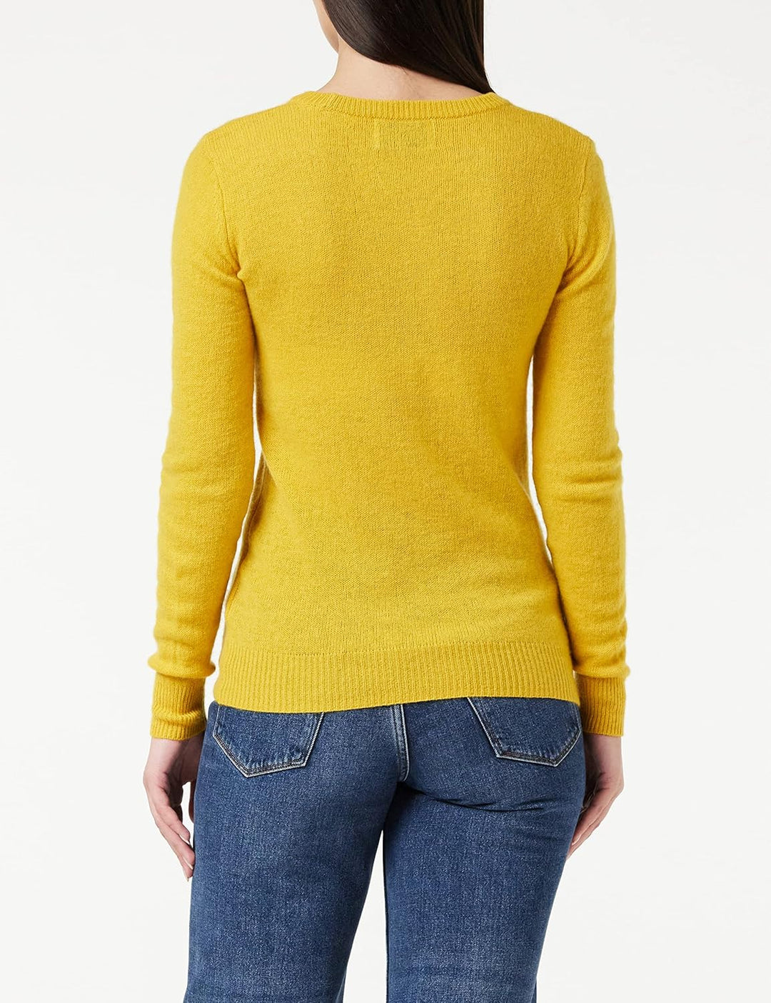 SPARKZ COPENHAGEN Damen Pure Cashmere O-Neck Pullover XS Gelb (Tuscan Sun 362), XS Gelb (Tuscan Sun