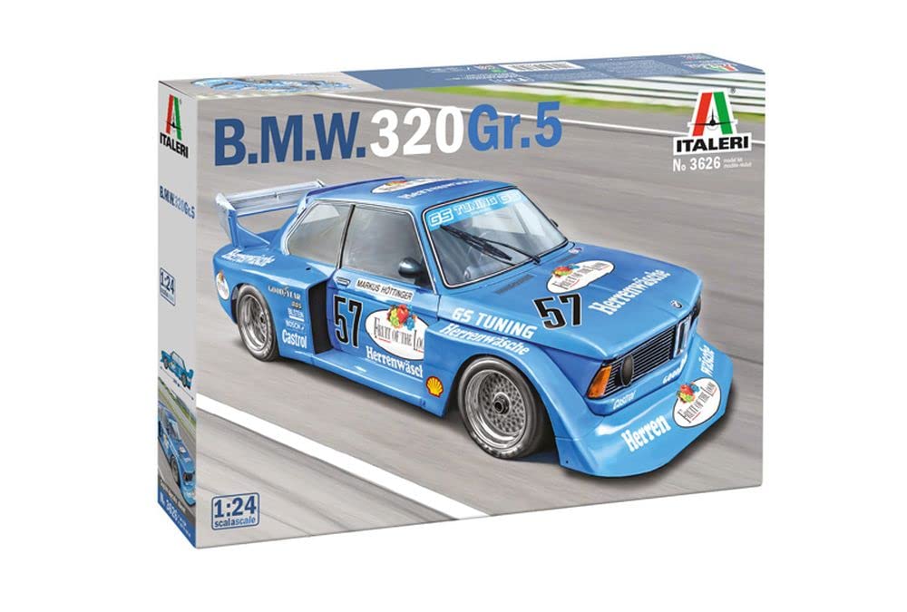 Italeri 3626S 1:24 B.M.W. 320 Gr. 5 - Modellbau, Bausatz, Standmodellbau, Basteln, Hobby, Kleben, Pl