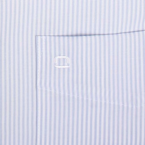 OLYMP Luxor Comfort fit Hemd Langarm New Kent Kragen Streifen hellblau 43 Hellblau, 43 Hellblau