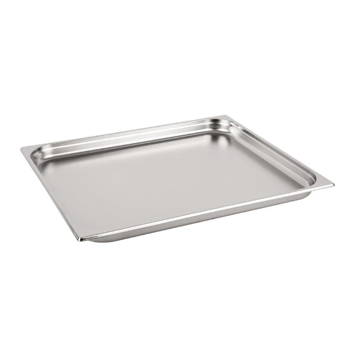 Vogue 2/1-Gastronorm-Wanne aus Edelstahl, 40 mm tiefer Nahrungsmittelbehälter 40(H) x 650(W) x 530(D