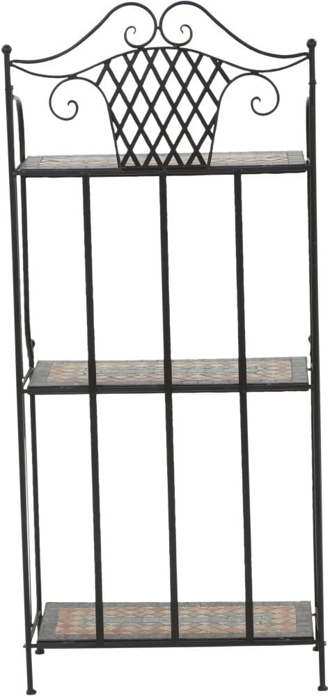 Siena Garden Regal Prato, 62x29x143cm, in schwarz matt