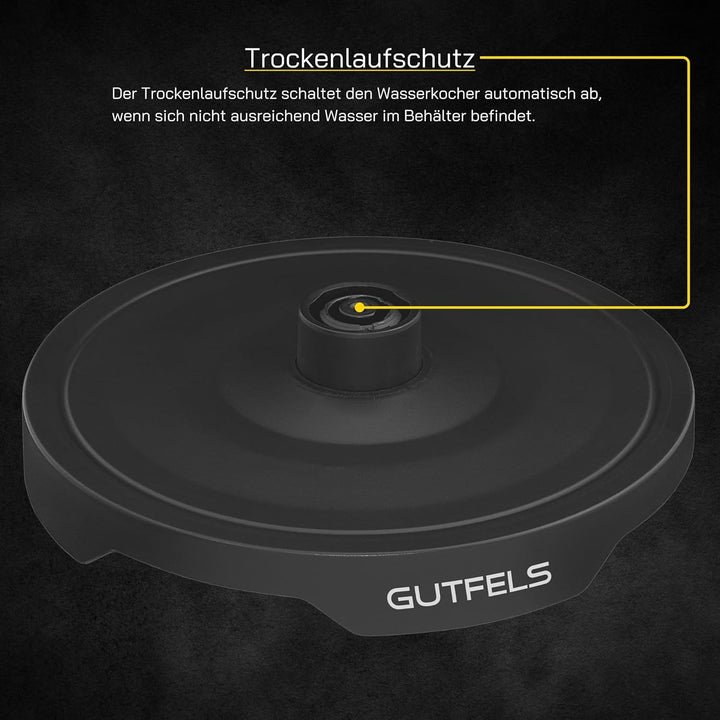 GUTFELS Wasserkocher WATER 3010 G | Elektrischer Wasserkocher 1,7 Liter Graffiti-Style | 2200 Watt |