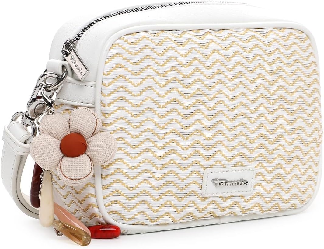 Tamaris Umhängetasche TAS Konstantina 34260 Damen Handtaschen Zweifarbig Weiss Einheitsgrösse, Weiss