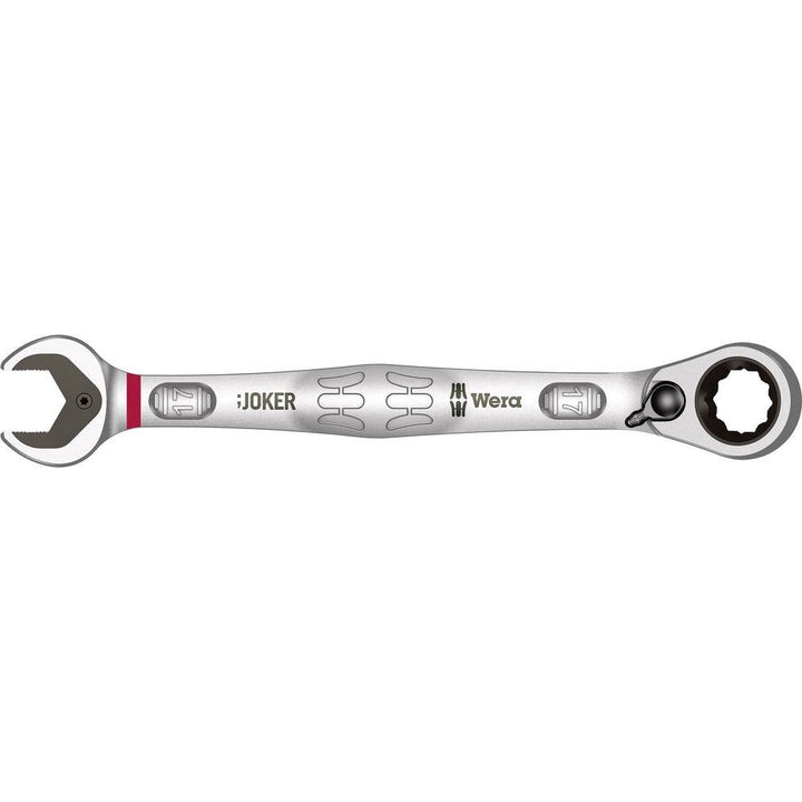 Wera Joker Switch Maul-Ringratschen-Schlüssel, umschaltbar, 17 x 225 mm, Rot, 05020072001 17 x 225 m