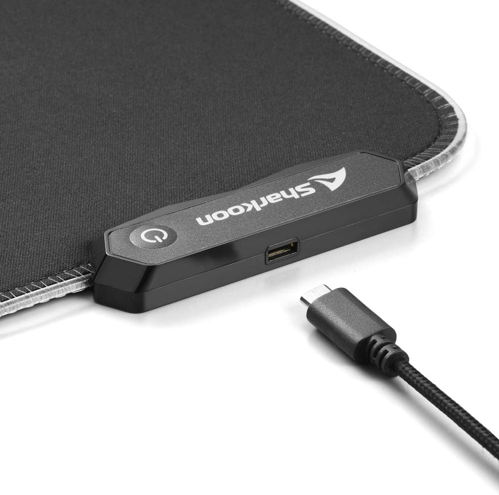 Sharkoon 1337 RGB V2 900 Gaming Mauspad 900 Wasserabweisende RGB Beleuchtung, 900 Wasserabweisende R