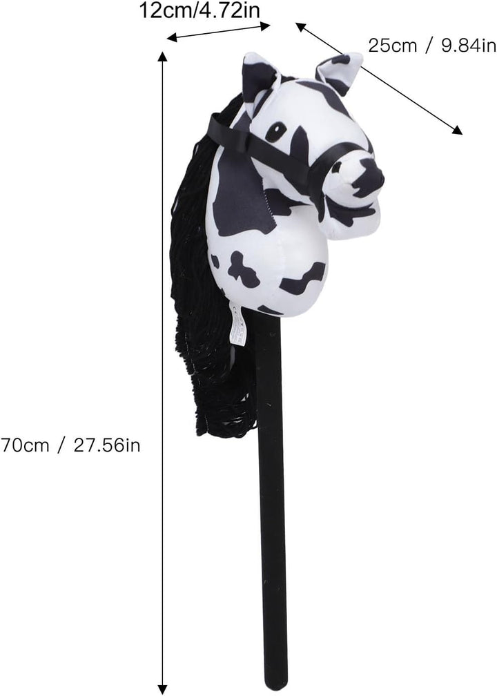 Höhe Plüschpferd,Pferdestock-Spielzeug,70 cm Höhe Plüschpferd Stockspielzeug Niedlicher Ausdruck 2 S