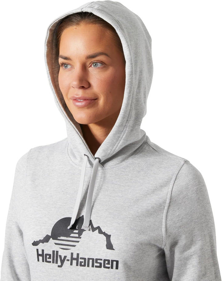 Helly Hansen Damen Nord Graphic Pullover Kapuzenpullover Grau Melange 2.0 XS, Grau Melange 2.0 XS