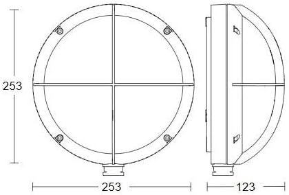 Steinel Aussenleuchte L 331 S, 8,4 W Wandleuchte, 360° Bewegungsmelder, 7 m Reichweite, schlagfest,