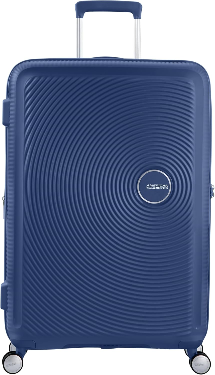 American Tourister Soundbox - Spinner L Erweiterbar Koffer, 77 cm, 110 L, Blau (Midnight Navy) Blau