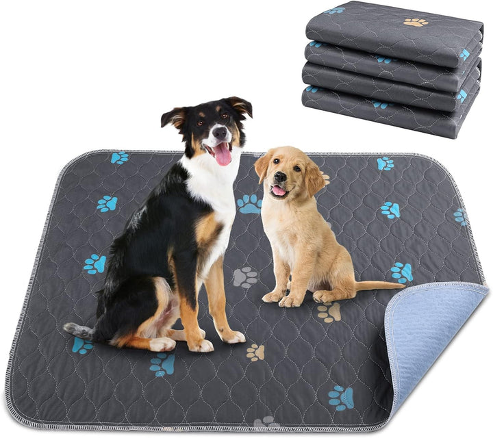 Aitmexcn 2 Stück Welpenunterlagen Waschbar – 80x90cm Super Saugfähige und Wiederverwendbare Hundetra