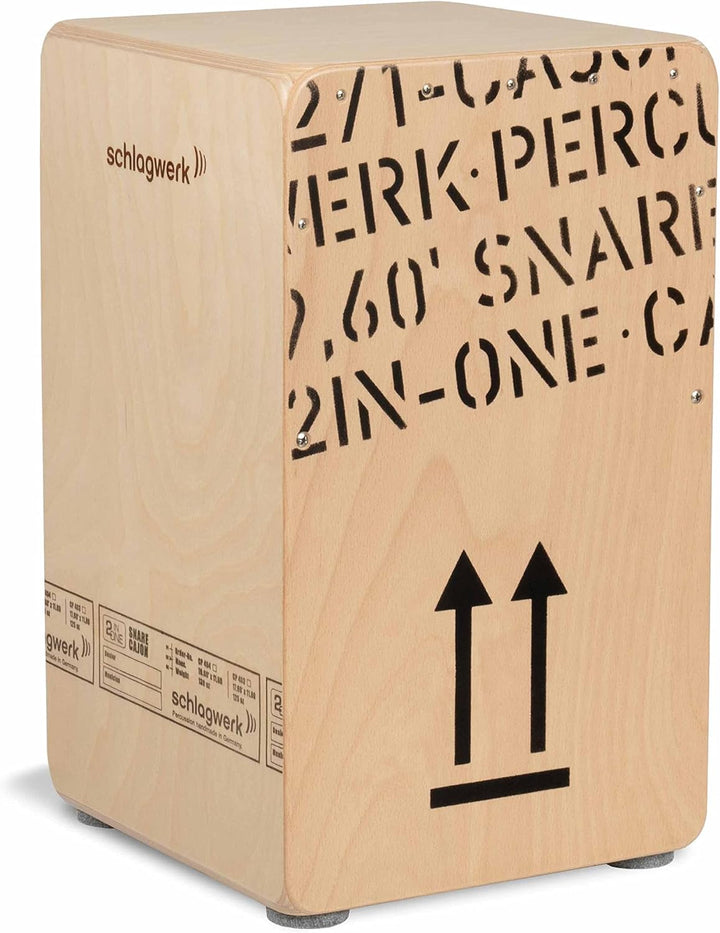 Schlagwerk 2inOne CP 404 Cajon large Holz Trommel Nature H 49cm Single, Nature H 49cm Single