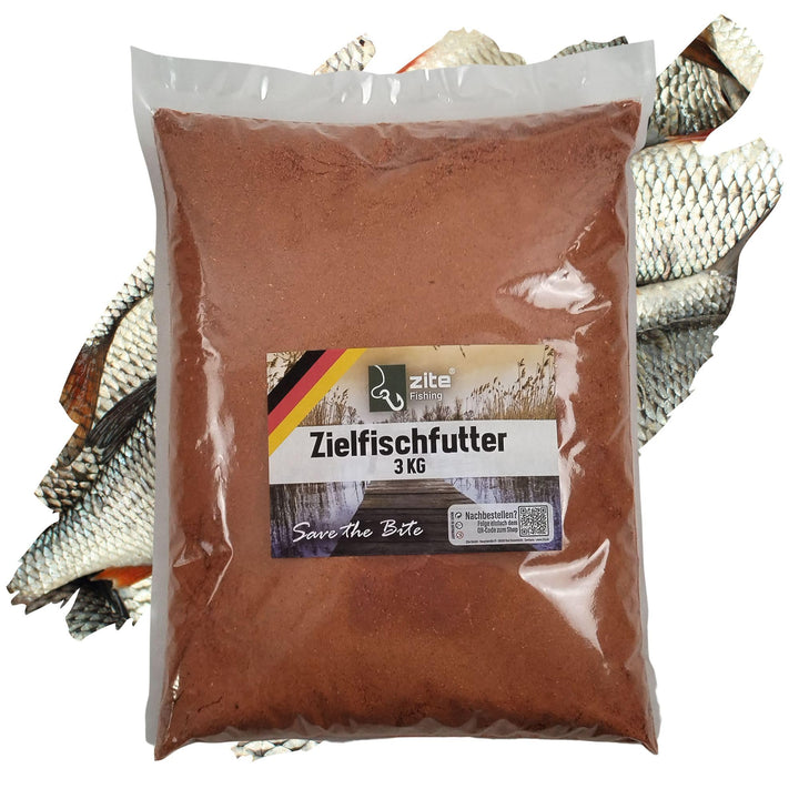 Zite Fishing Zielfisch-Futter Fertigmix - Hochattraktives Grundfutter angeln - 3kg Angelfutter Wolke