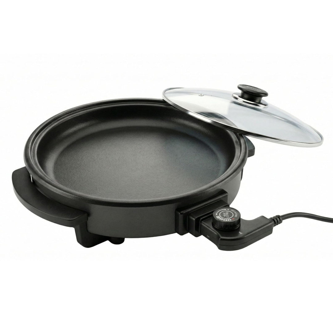 Shov Elektrische Pfanne Ø 32/5cm Pizzapfanne Partypfanne Elektropfanne Bratpfanne