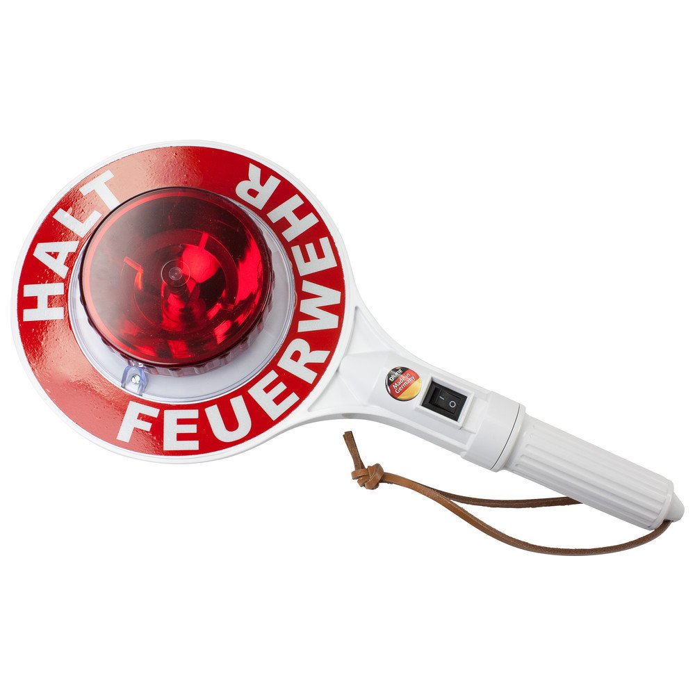Dönges Anhaltestäbe zweiseitig beleuchtet, Halt Feuerwehr, kurz, LED, 218836