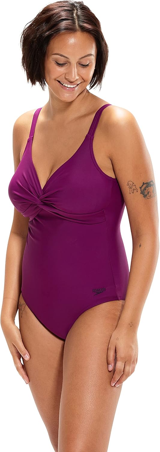 Speedo Brigitte Badeanzug Damen 34 Violett, 34 Violett