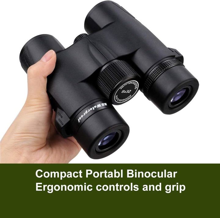 Svbony SV47 Fernglas, 8x32 Kompaktfernglas Wasserdichtes Nebelsicheres FMC-Objektiv Bak4-Prisma mit