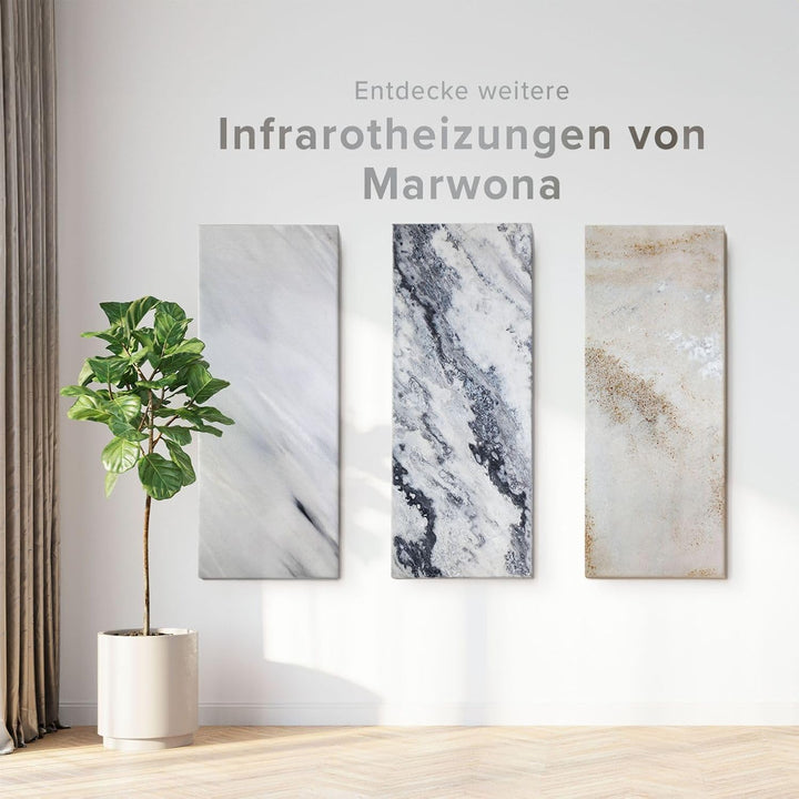 Marmor Infrarotheizung 800 Watt Jura – Massive Wandheizung aus deutschem Jura-Marmor, energiesparend