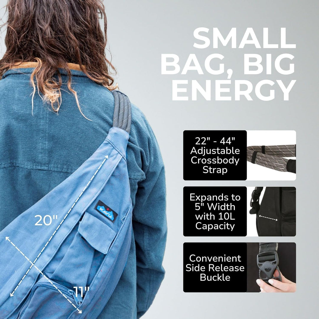 KAVU Rope Bag - Einzigartiger Outdoor Crossbody Rucksack Trifft Jeden Alltag Und Macht Es Mit Stil E