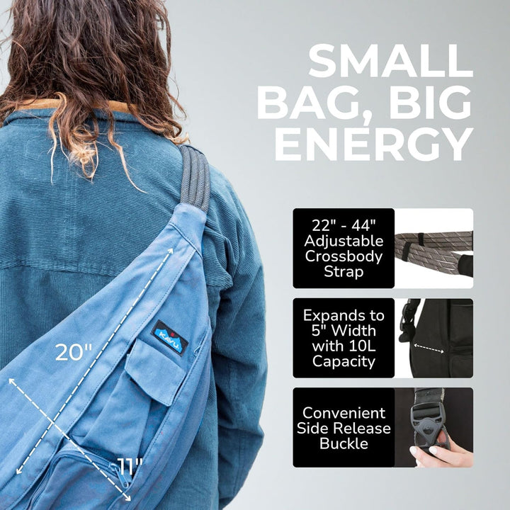 KAVU Rope Bag - Einzigartiger Outdoor Crossbody Rucksack Trifft Jeden Alltag Und Macht Es Mit Stil E