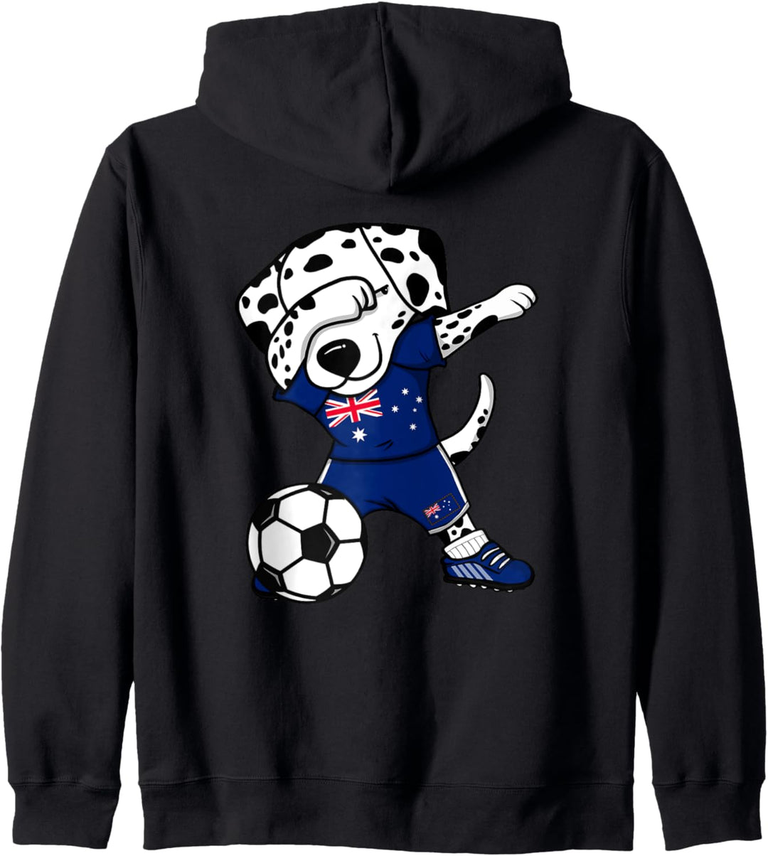 Dabbing Dalmatiner Australien Fussball Australische Flagge Kapuzenjacke